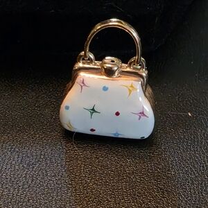 Multicolor Designer Women's Bag Pendant 14kt Gold